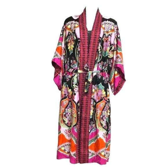 Rachel Zoe Haute Hippie Reversible Kimono Robe – Size S - Picture 1 of 6